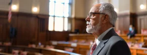 an attorney in a courtroom in kansas city explains the difference between dui and dwi.